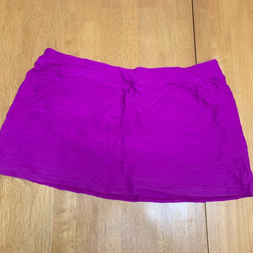 Lands end textured swim skirt